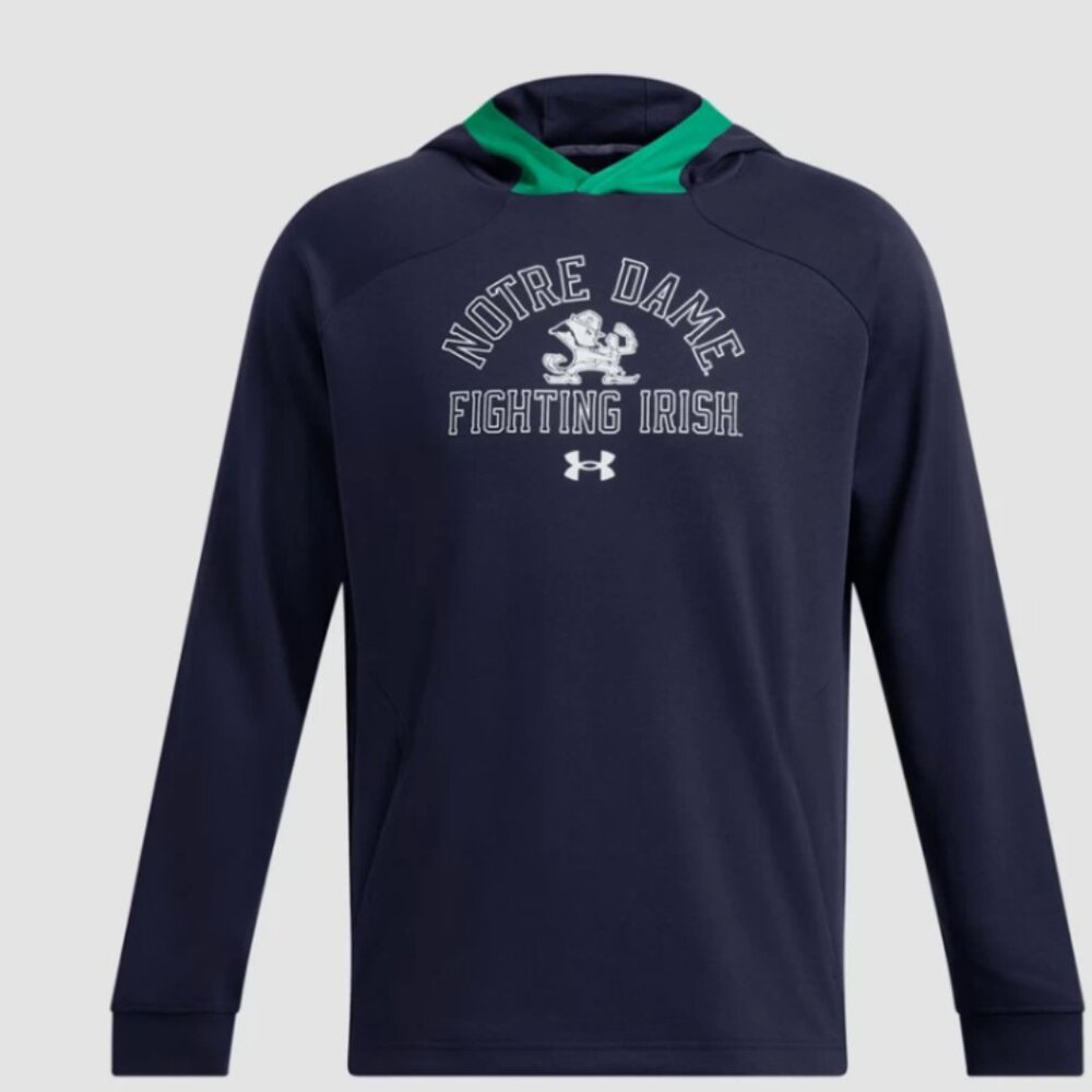 Men's Under Armour Double Knit Fleece Notre Dame Hoodie XL